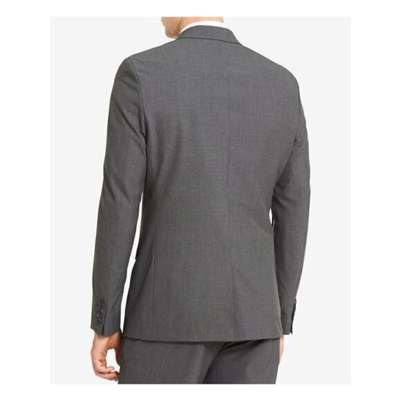 Calvin Klein Infinite Slim Fit Gray Lined Single Breasted Blazer (Size: Medium) - Picture 3 of 12